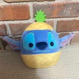 Disney Yellow and Blue Stitch Plush with Pineapple Pattern